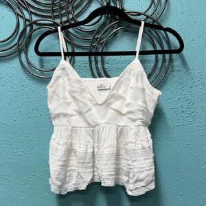 American Eagle Outfitters White Camisole Top